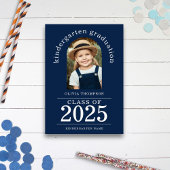 Arch Foto Kindergarten Graduate 2025 Navy Blue Ankündigung
