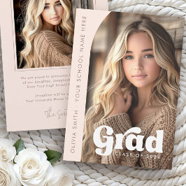 Arch Foto leicht rot Rosa Retro grad Abschluss Ankündigung