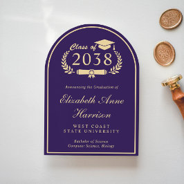 Arch Foto Lila Uni-Abschluß Ankündigung