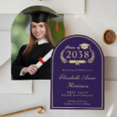 Arch Foto Lila Uni-Abschluß Ankündigung