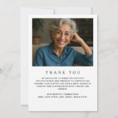 Arch Foto Moderne Gedächtnisbeerdigung Dankeskarte (Rückseite)