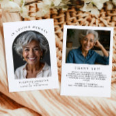 Arch Foto Moderne Gedächtnisbeerdigung Dankeskarte