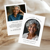 Arch Foto Moderne Gedächtnisbeerdigung Dankeskarte