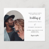 Arch Foto Moderne Hochzeitseinladung Flyer (Vorne)