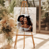 Arch Foto Moderne Script Hochzeit Willkommen Acrylschild