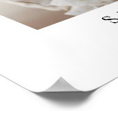 Arch Foto Moderne Script Hochzeit Willkommen Poster (Ecke)