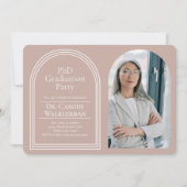 Arch Foto PhD Abschluss Einladung (Vorderseite)