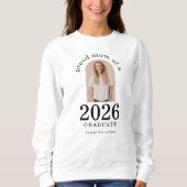 Arch Foto Proud Mama 2025 Graduate Sweatshirt (Vorderseite)