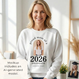Arch Foto Proud Mama 2025 Graduate Sweatshirt