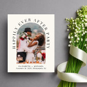 Arch Foto QR Code Cream Wedding Reception Einladun