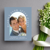 Arch Foto QR Code Dusty Blue Empfang Einladung