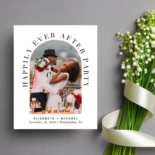 Arch Foto QR Code Hochzeitsempfang Einladung