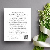 Arch Foto QR Code Hochzeitsempfang Einladung