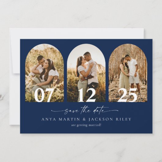 Arch-Foto Save the Date Hochzeitskartentankündigun (Vorderseite)