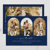 Arch-Foto Save the Date Hochzeitskartentankündigun (Vorne/Hinten)