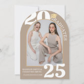 Arch Foto Twin Uni High School Abschluss Einladung (Vorderseite)