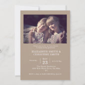 Arch Foto Twin Uni High School Abschluss Einladung (Rückseite)