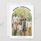 Arch Foto Weihnachtskarte Feiertagskarte (Vorderseite)
