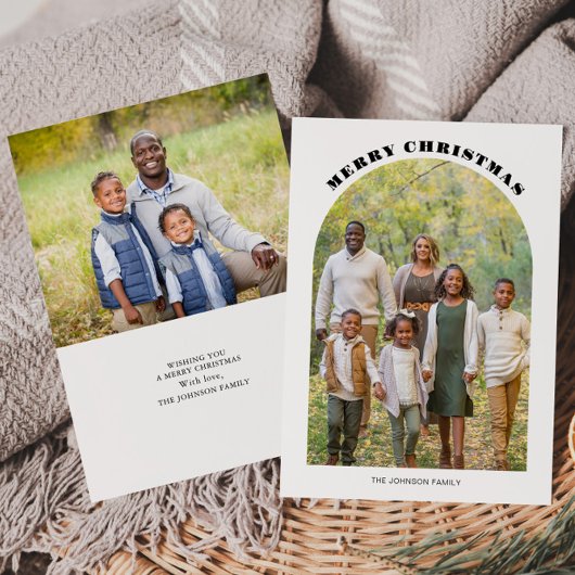 Arch Foto Weihnachtskarte Feiertagskarte