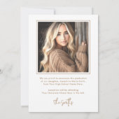 Arch Foto white retro grad Abschluss Ankündigung (Rückseite)