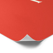 Arch Frame Floral Frohe Weihnachten Foto Poster (Ecke)