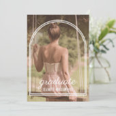 Arch Frame Graduation Announcement Ankündigung (Stehend Vorderseite)
