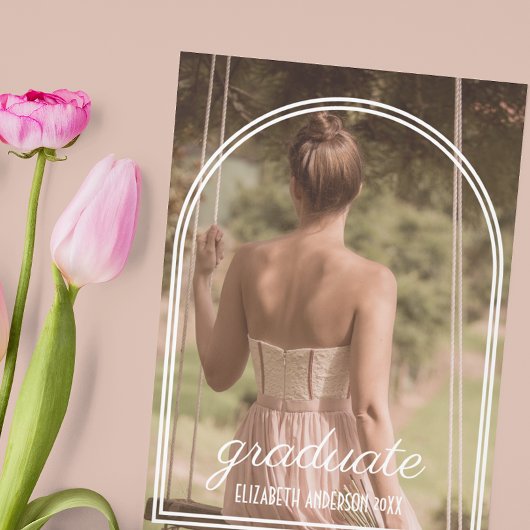 Arch Frame Graduation Announcement Ankündigung