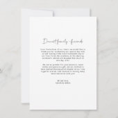 Arch Frame Wedding Foto Danke Karte (Rückseite)