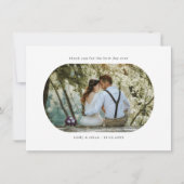 Arch Frame Wedding Foto Danke Karte (Vorderseite)