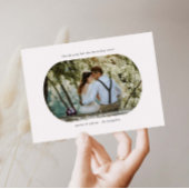 Arch Frame Wedding Foto Danke Karte