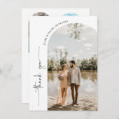 Arch Frame Wedding Foto Danke Karte (Vorne/Hinten)