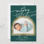 Arch Frame Weihnachtsankündigung Feiertagskarte (Vorderseite)