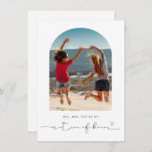 Arch Frame werden Sie mein Matron der Ehrenkarte s Dankeskarte (Vorne/Hinten)