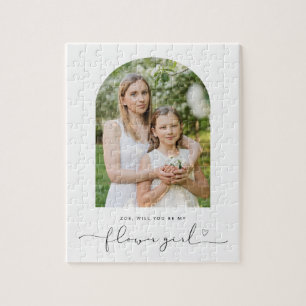 Arch Frame wirst du mein Blume Mädchen Puzzle sein