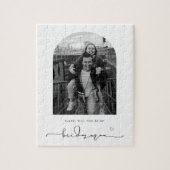 Arch Frame wirst du mein Bridesman-Puzzle sein Puzzle (Vertikal)