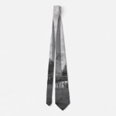 Arch from Park Graustufen Neck Tie Krawatte (Rückseite)