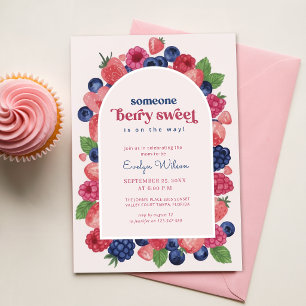 Arch Frucht Aquarell Beeren Babyparty Einladung