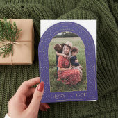 Arch Gloria to God Gold Stars Weihnachtskarte Einladung