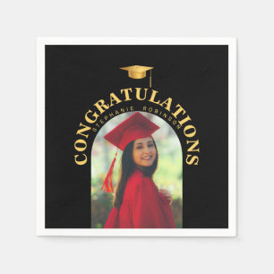 Arch Graduate Foto Glückwunsch Abschluss Serviette