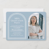 Arch Graduate MBA Foto Abschluss Einladung (Vorderseite)