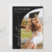 Arch Graduation Party für Minimalistisches Foto Einladung (Vorderseite)