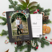 Arch Greenery Frory Christmas Foto Gray