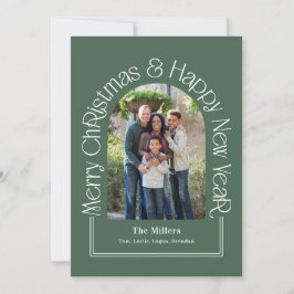 Arch Greeting Editable Color Holiday Card Feiertagskarte