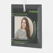 Arch Grey Green Foto Abschluss Ornament Aus Glas (Vorderseite links)