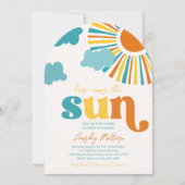 Arch Here Comes The Sun Baby Shower Invitation Einladung (Vorderseite)