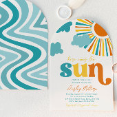 Arch Here Comes The Sun Baby Shower Invitation Einladung
