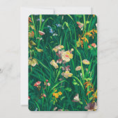 Arch-Hochzeit der bemalten Wildblume Einladung (Rückseite)