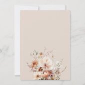 Arch Hochzeit im Herbst laden | Blush & Fall Flora Einladung (Rückseite)