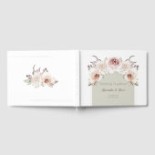 Arch-Hochzeit mit Bohemischer Rose Gästebuch (Voll)