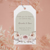 Arch-Hochzeit mit Bohemischer Rose Geschenkanhänger